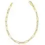 14k Yellow Gold Paperclip Chain Bracelet, 7'' 14k Yellow Gold Paperclip Chain Bracelet, 7''