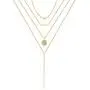 Turandoss Dainty Layered Choker Necklace, Handmade 14K Gold Plated Y Pendant Necklace Multilayer Bar Disc Necklace Adjustable Layering Choker Necklaces for Women Turandoss Dainty Layered Choker Necklace, Handmade 14K Gold Plated Y Pendant Necklace Multilayer Bar Disc Necklace Adjustable Layering Choker Necklaces for Women