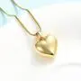 mingkejw Cremation Jewelry for Ashes Stainless Steel Love Heart Urn Pendant Locket Keepsake Memorial Necklace for Human Ashes Holder