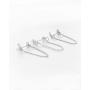 Highstreet .925 Sterling Silver dangling drop chain earrings for women | elegant design | hypoallergenic | light and easy on the ear for all day use