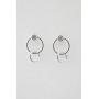 HONEYCAT Crystal Link Hoops in Gold, Rose Gold, or Silver | Minimalist, Delicate Jewelry