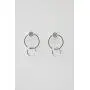HONEYCAT Crystal Link Hoops in Gold, Rose Gold, or Silver | Minimalist, Delicate Jewelry