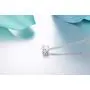 Starchenie Cubic Zirconia Necklace 925 Sterling Silver Round Cut AAA CZ Solitaire Pendant Jewelry Gift Starchenie Cubic Zirconia Necklace 925 Sterling Silver Round Cut AAA CZ Solitaire Pendant Jewelry Gift