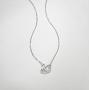 Agvana 14K Solid White Gold Diamond Swan Dainty Pendant Necklace Fine Jewelry Anniversary Birthday Gifts for Women Teen Girls Sister Lover Wife Mom Grandma Her Yourself, 16+2 Inch Extender
