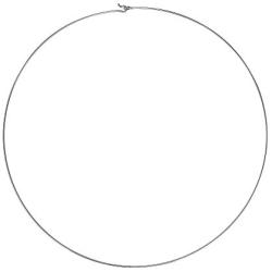 AeraVida Must Have 2mm Slim Wire Hook .925 Sterling Silver Choker Necklace