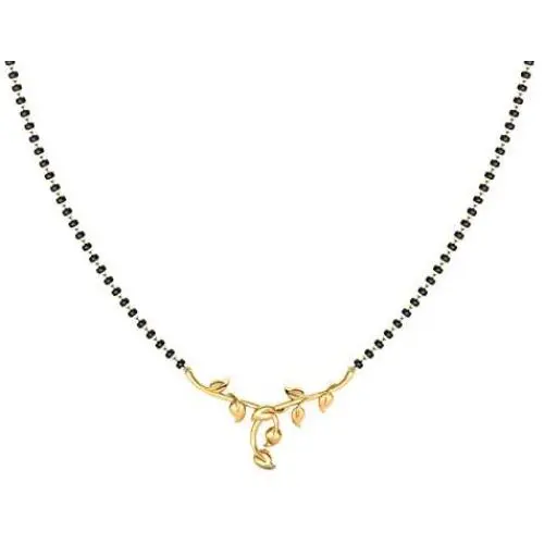 CaratLane Chayla Leafy Gold Mangalsutra in 18 K Yellow Gold with Jewelry Gift Box CaratLane Chayla Leafy Gold Mangalsutra in 18 K Yellow Gold with Jewelry Gift Box