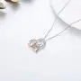 ROMANTIC WORK Sister Necklace for Girls Sterling Silver Heart Best Friends Pendant Necklace Friendship Sister Jewelry Gift for Women Classmates