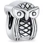 Wise Graduate Owl Bird Charm Bead For Women Student For Teen Oxidized .925 Sterling Silver Fits European Charm Bracelet Wise Graduate Owl Bird Charm Bead For Women Student For Teen Oxidized .925 Sterling Silver Fits European Charm Bracelet