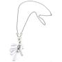 Hatroom Crystal Pendant Necklace for Women with Long Chain Made in Italy