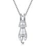 Step Forward Sterling Silver Necklace, Rings and Earrings Animal Theme Design Gift Jewelry for Woman and Girls
