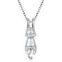 Step Forward Sterling Silver Necklace, Rings and Earrings Animal Theme Design Gift Jewelry for Woman and Girls