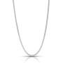 Authentic Solid Sterling Silver Franco Box Link .925 Rhodium Necklace Chains 1MM - 5.5MM, Silver Chain for Men & Women, Made In Italy, Next Level Jewelry