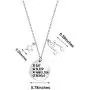 KUIYAI Eat Sleep Hamilton Repeat Necklace with Music Charm Hamilton Necklace Musical Jewelry Theatre Lover Gift