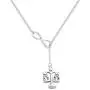 BEKECH Infinity and Scales of Justice Pendant Y Necklace Lawyer Necklace Law Student Graduation Gift New Lawyer Gift Attorney Gift