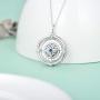 925 Sterling Silver Roating Compass Necklace Follow Your Dreams Pendant Necklace for Men Women Mother Father Day Gift