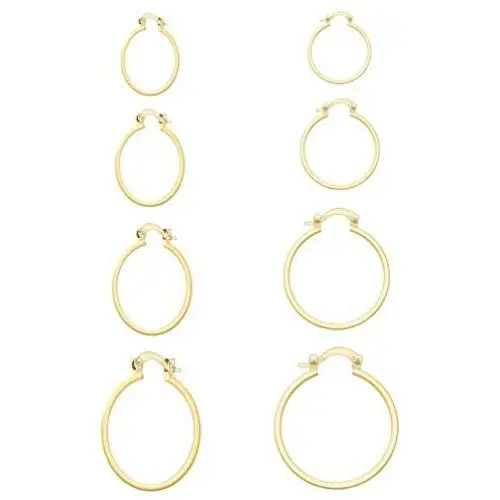 TIFMOCO Earrings Hoop,Small Hoop Earrings 4 Pairs Cartilage Cooper Hoop Earrings Set for Women Men Girls