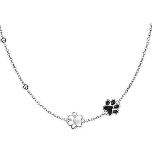 YinShan Dainty S925 Sterling Silver Jewelry Adjustable Choker Necklace Chain and Bracelet