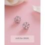 Lam Sence Sterling Silver Sakura Flower Jewelry for Women Girls (Stud Earrings)