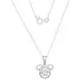 Disney Mickey Mouse or Minnie Mouse Jewelry Sterling Silver Dancing Cubic Zirconia Pendant Necklace Disney Mickey Mouse or Minnie Mouse Jewelry Sterling Silver Dancing Cubic Zirconia Pendant Necklace