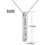 YinShan 925 Sterling Silver Bar Necklace, Inspirational Jewelry Birthday Gifts for Sister Mother Daughter Women Friends YinShan 925 Sterling Silver Bar Necklace, Inspirational Jewelry Birthday Gifts for Sister Mother Daughter Women Friends