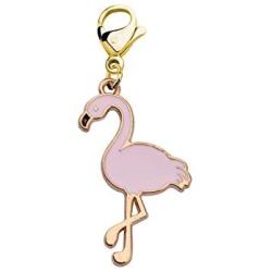 UJIMS Flamingo Lovers Gift Pink Enamel Flamingo Necklace Earring Set for Women Girl Flamingo Jewelry BFF Motivational Gift