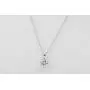 Juliani 18k-Gold-Plated Hypoallergenic Pendant Necklace - 10mm 3 Carat CZ Diamond | Solitaire Chain Jewelry Women Girls | Kids Teens