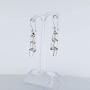 Pepe Dominguez 925 Sterling Silver Ribbon Falling in a Spiral Drop Earrings
