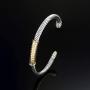 Subiceto Twisted Cable Bracelet Designer Inspired Jewelry Adjustable Antique Vintage Wire Cuff Bangle Mother Day Present