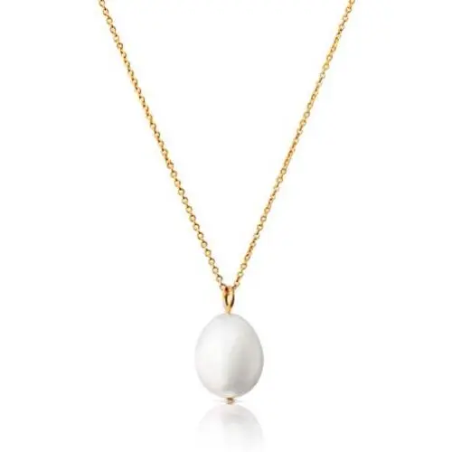 Single Pearl Necklace for Women | White Dainty Pearl Drop Pendant, 14k Gold Dipped | Elegant Gold Chain Necklace, Perfect for Layering | 14k Gold Necklace for Women | June Birthstone Necklace Single Pearl Necklace for Women | White Dainty Pearl Drop Pendant, 14k Gold Dipped | Elegant Gold Chain Necklace, Perfect for Layering | 14k Gold Necklace for Women | June Birthstone Necklace