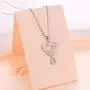 S925 Sterling Silver Word Calligraphy Jewelry Faith Inspirational Message Charm Love Heart Pendant Necklace For Women Girls Men Boys,18 inches