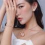 HkFcle Pendant Necklace, Alloy Sunflower Necklace, eco-Friendly Pendant Necklace, Couple Jewelry/Gift (Color : 3 Colors)