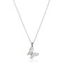 Dogeared Reminders- ''Beautiful'' Sterling Silver Butterfly Charm Necklace, 16''+2'' Extender