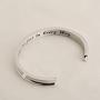 WUSUANED Mary Poppins Quote Practically Perfect in Every Way Hair Tie Grooved Cuff Bangle Bracelet Mother Daughter Friendship Gift