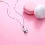 925 Stering Silver Cute Animal Heart CZ Monkey Sloth Cardinal Pendant Necklace Birthday Gift for Women Girls Daughter, 18 inch