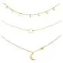 ROSTIVO Star Necklace Choker for Women Girls Moon Necklace Pendant Dainty Simple Circle Choker Necklace Set (3 Pack, Gold) ROSTIVO Star Necklace Choker for Women Girls Moon Necklace Pendant Dainty Simple Circle Choker Necklace Set (3 Pack, Gold)