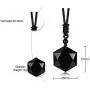VNOX Messianic Jewish Christian Jewelry Black Obsidian Crystal Cut Star of David Pendant Necklace with Adjustable Handmade Rope