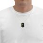 Lords Prayer Crucifix Cross Necklace for Men Onyx Dog Tag Pendant 24k Gold Inscribed Scripture, 20'' Chain