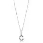 Sterling Silver Initial Letter Necklace Pendant for Girls Small Multi Color Rainbow Simulated Gemstones Sterling Silver Initial Letter Necklace Pendant for Girls Small Multi Color Rainbow Simulated Gemstones