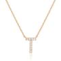 PAVOI 14K Yellow Gold Plated Cubic Zirconia Initial Necklace | Letter Necklaces for Women