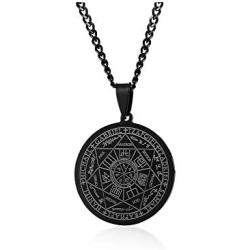 VNOX Seals of The Seven Archangels Pendant/Metatron’s Cube Statement Necklace Talisman Pendant Amulet Jewelry