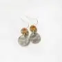 Gmillions Disc Dangle Drop Earrings Long Hoops Geometric Round Curved Filled Everyday Jewelry for Women