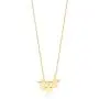 GELIN 14k Yellow Gold Triple Stars Pendant Necklace for Women | Star Choker Necklace | Dainty Friendship Family Jewelry
