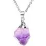 Amethyst Gemstone Necklace 18 inch Free Form Healing Crystals Chakra Stone Jewelry Women Girls Birthday Mothers Gifts Amethyst Gemstone Necklace 18 inch Free Form Healing Crystals Chakra Stone Jewelry Women Girls Birthday Mothers Gifts