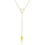 West Coast Jewelry | ELYA Polished Triangle Stainless Steel Pendant Necklace West Coast Jewelry | ELYA Polished Triangle Stainless Steel Pendant Necklace