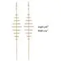 Fashion Irregular Long Tassel Leaf Earrings Long Fringe Chain Crystal CZ Drop Dangle Earrings for Women Girls