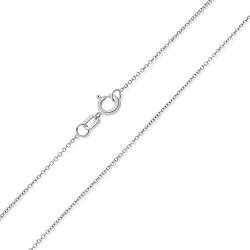 14k Yellow Gold, White Gold, or Rose Gold 0.5mm Dainty Rolo Cable Chain Chain Necklace with Spring Ring Clasp