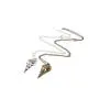 Cathercing Crow Skull Pendant Necklace for Men on Halloween Boys Skull Necklace Chain Jewelry Necklaces for Women Festival Ornament (Bronze)