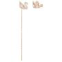 Swarovski Womens Dazzling Swan Crystal Jewelry Collection, Rose-Gold Finish