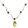 RB Gems Sterling Silver 925 Pendant Necklace Genuine Gemstone 10 Cts with Rhodium-Plated Finish, 18” RB Gems Sterling Silver 925 Pendant Necklace Genuine Gemstone 10 Cts with Rhodium-Plated Finish, 18”