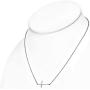 925 Sterling Silver Sideways Cross Necklace for Women - Small Dainty Side Ways Cross Faith Necklace in Silver, Yellow Gold & Rose Gold - Womens Jewelry Gift for Birthday, Christmas and Mothers Day